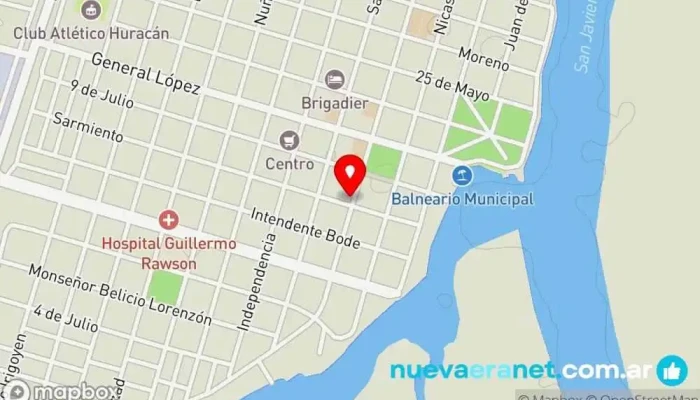 mapa de Montini Panadería y Pastelería Panadería, Cafetería en San Javier