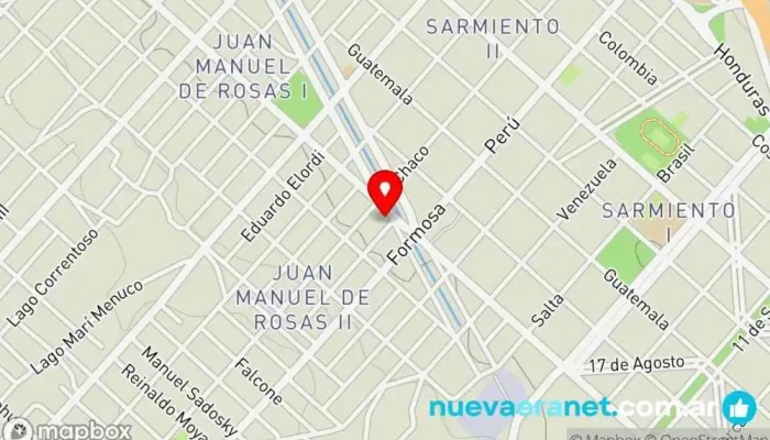 mapa de Mony Barros Pasteleria Pastelería en Centenario