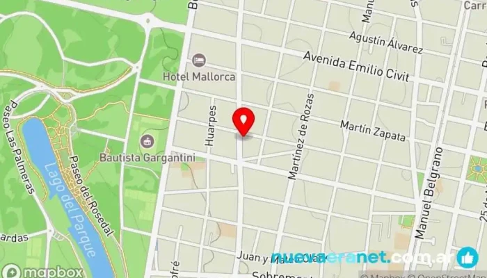 mapa de Moramor Pastelería Panadería en Capital, Mendoza