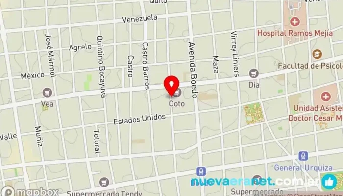 mapa de Mr. Sandwich Panadería en Cdad. Autónoma de Buenos Aires