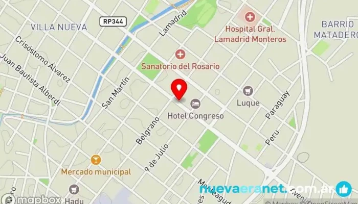 mapa de Multiservicios Constructor en Monteros