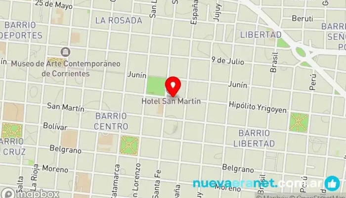 mapa de Mundo Artesano corrientes Tienda de manualidades y bellas artes, Tienda de artesanías, Tienda de recuerdos en W3400CIP