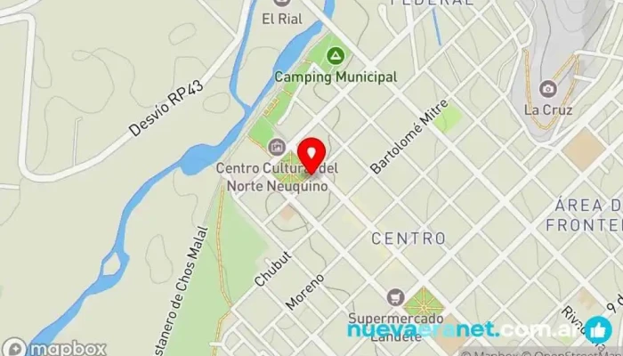 mapa de Municipalidad de Chos Malal Diputación en Chos Malal
