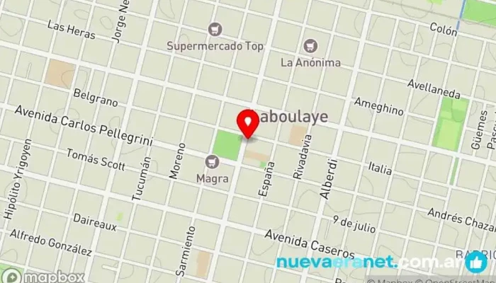 mapa de Municipalidad de Laboulaye Ayuntamiento en Laboulaye