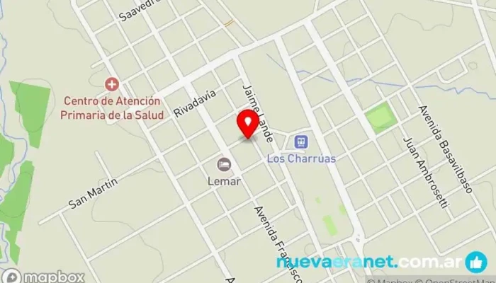mapa de Municipalidad De Los Charruas Oficina de gobierno local en Los Charruas