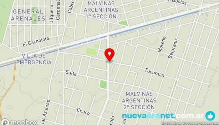 mapa de Municipalidad de Malvinas Argentinas Oficina de gobierno local en Malvinas Argentinas