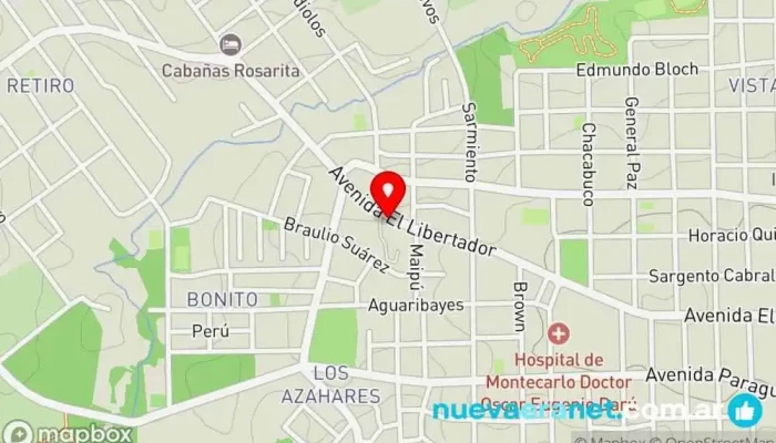 mapa de Municipalidad de Montecarlo Ayuntamiento en Montecarlo