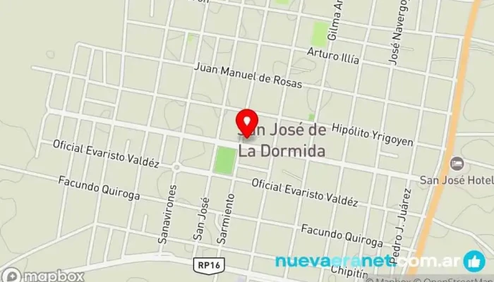 mapa de Municipalidad San Jose de la Dormida Ayuntamiento en San Jose de la Dormida