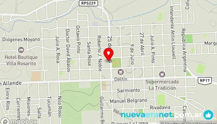 mapa de Museo Octavio Pinto Museo, Atracción turística en Villa del Totoral