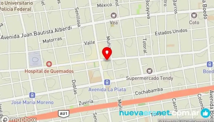 mapa de MV Pastelería Pastelería en Cdad. Autónoma de Buenos Aires