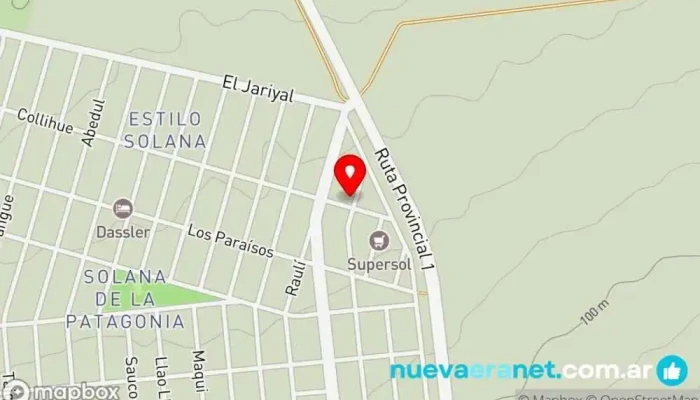 mapa de Nala Desayunos Pastelería, Restaurante de desayunos en Puerto Madryn