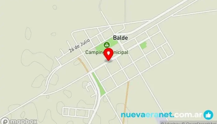 mapa de Namaste Posada De Relax, termas de Balde, San Luis Hotel, Posada en Balde