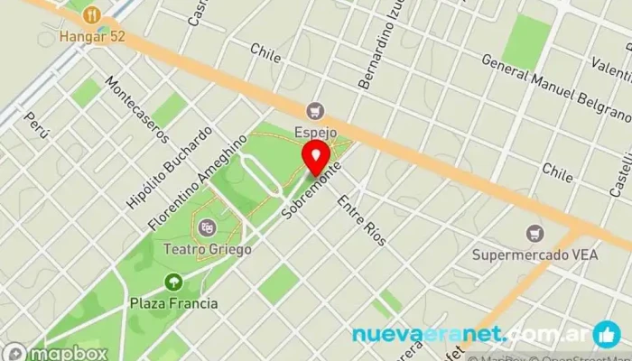 mapa de Nández Alfajores Artesanales en Feria Tienda de productos de chocolate, Panadería en San Rafael