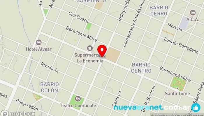 mapa de Naya Hogar Tienda de muebles en Santo Tomé