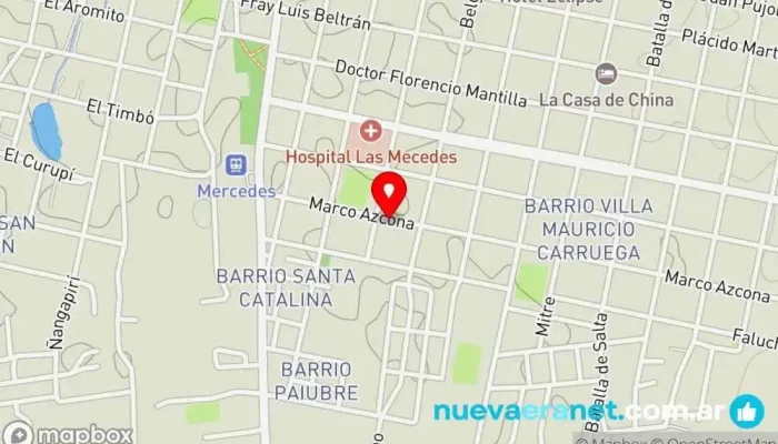 mapa de Negocio Emoji Tienda de alimentación en Mercedes