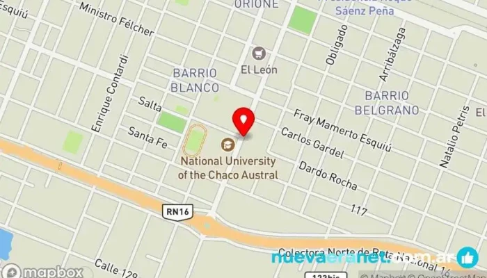 mapa de Neike Chamigo -Torta Parilla Panadería en Sáenz Peña