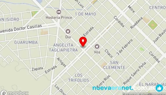 mapa de Nella Pasteleria Pastelería en Chajarí