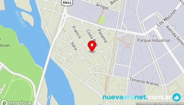mapa de Nelson No Reniega Panadería en La Banda