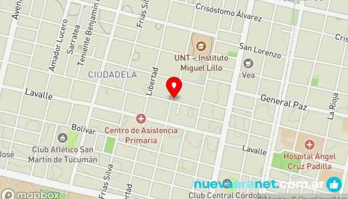 mapa de Nonna Pastelería y Panadería artesanal Panadería en San Miguel de Tucumán