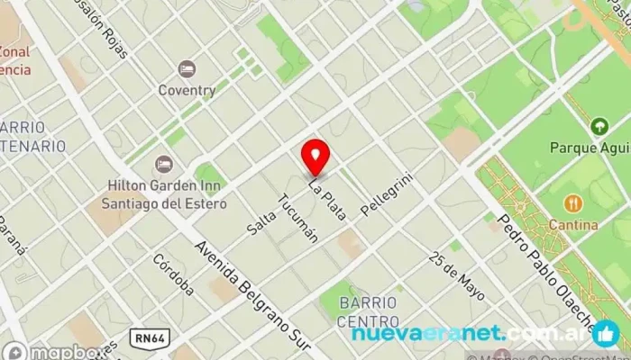 mapa de NORTEVISION AUDIO (CASA CENTRAL) Proveedor de equipos de iluminación de escenarios, Tienda de equipos de sonido en Santiago del Estero