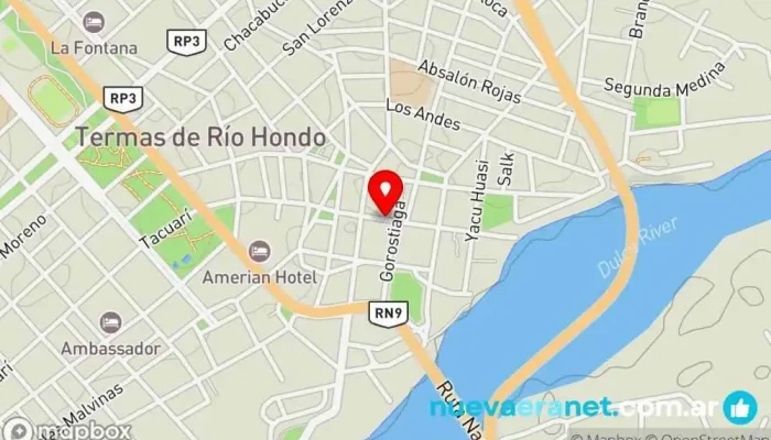 mapa de NS Hotel Hotel en Termas de Río Hondo