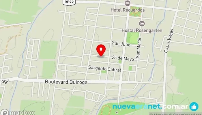 mapa de Nueva Esperanza Panadería en San Carlos