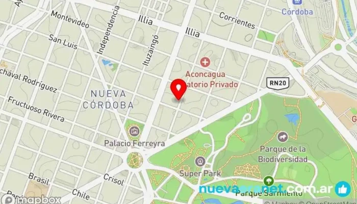 mapa de Nueva Gloria - Panadería Panadería en Córdoba