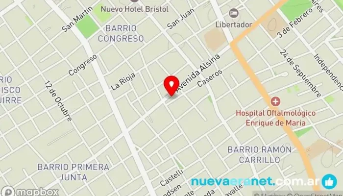 mapa de Nueva Panadería Nuri Panadería, Restaurante de comida rápida en Santiago del Estero