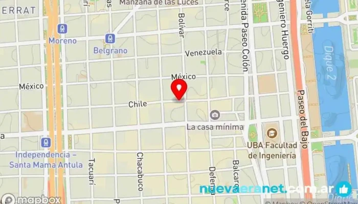 mapa de Obrador de Panes & Galletas Panadería, Cafetería, Pastelería en Cdad. Autónoma de Buenos Aires