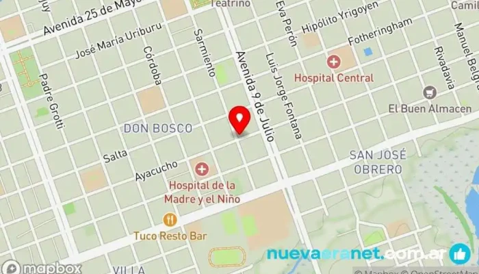 mapa de OH LALA PASTELERÍA Pastelería, Panadería, Tienda de postres en Formosa