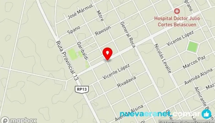 mapa de Olivero Online Tienda de artículos para el hogar en Carlos Pellegrini