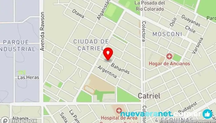 mapa de Paes Panadería en Catriel