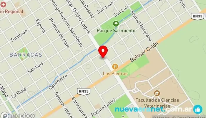 mapa de Pagani Ethel Panadería en Casilda