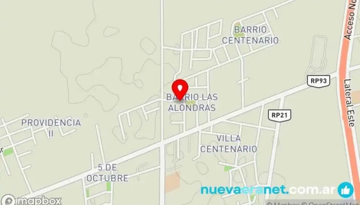 mapa de Palomo panadería Panadería en Chimbas