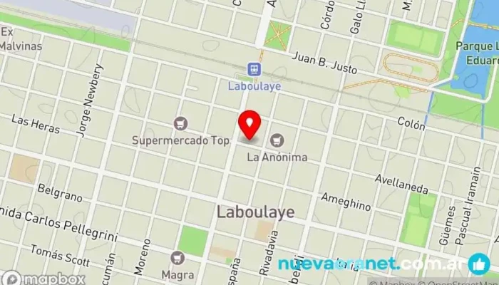 mapa de Pampero Laboulaye Tienda de ropa en Laboulaye