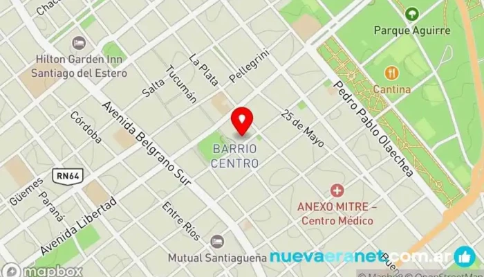 mapa de Pampero Santiago del Estero Tienda de ropa, Comercio en Santiago del Estero