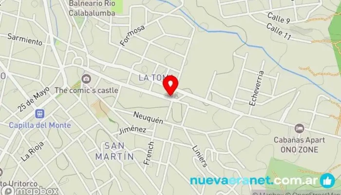mapa de PAN CASERO Panadería en Capilla del Monte