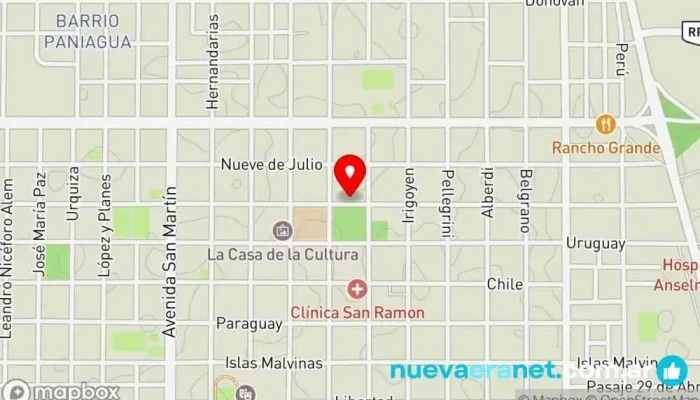 mapa de PAN-CREM Cafetería, Panadería, Pastelería en Gral. José de San Martín