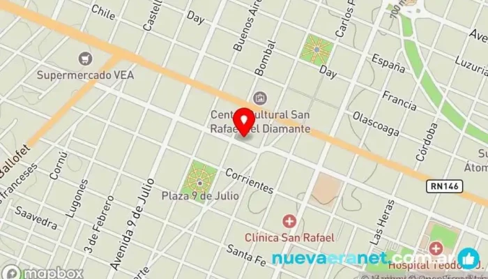 mapa de Pan de Ivan Panadería, Cafetería en San Rafael