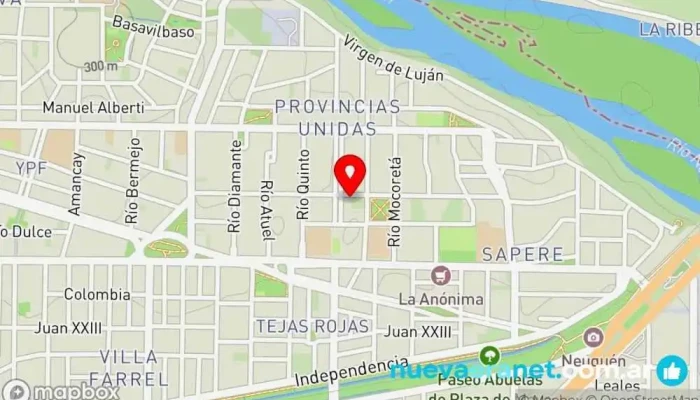 mapa de Pan de Vida Panadería Panadería en Neuquén