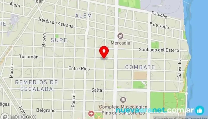 mapa de Pan hojaldre Panadería en San Lorenzo