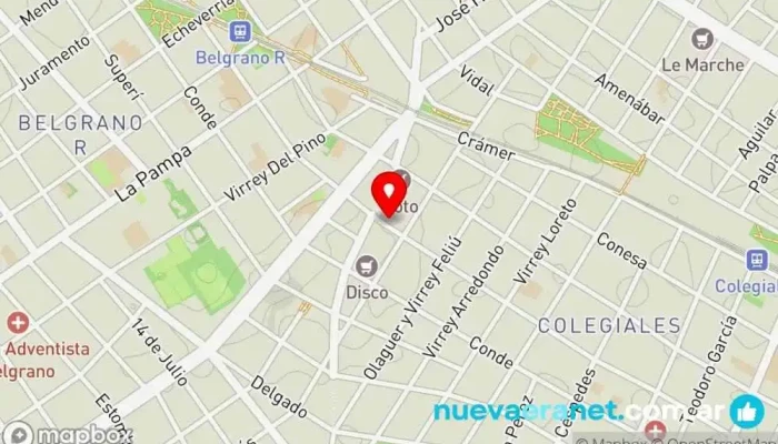 mapa de Pan Panadería en EJB