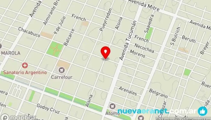 mapa de Pan y Canela San Martín Panadería en San Martín