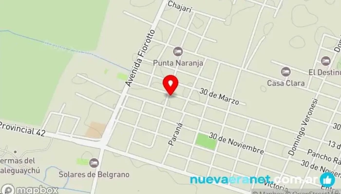 mapa de Pan Y Luna Panadería en Gualeguaychú