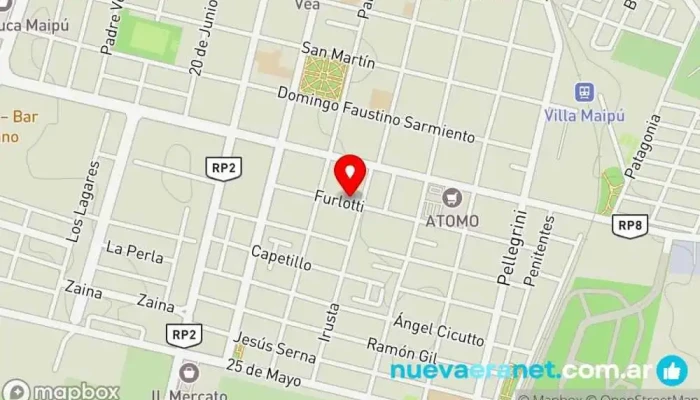 mapa de pan y manteca Panadería en Maipú