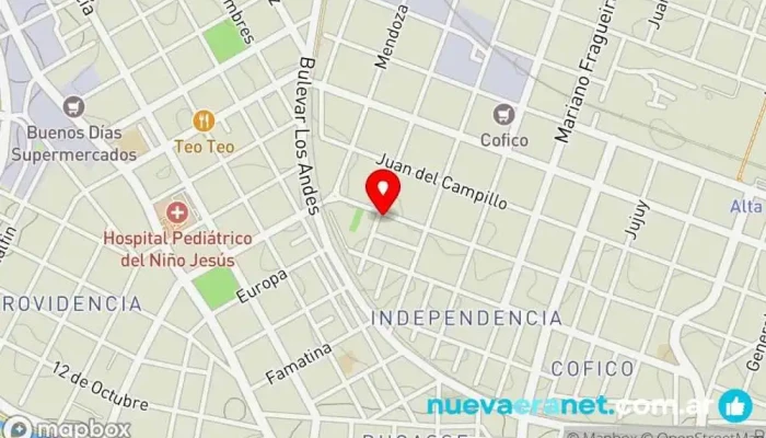 mapa de Panacleta panadería y pastelería Panadería en Córdoba