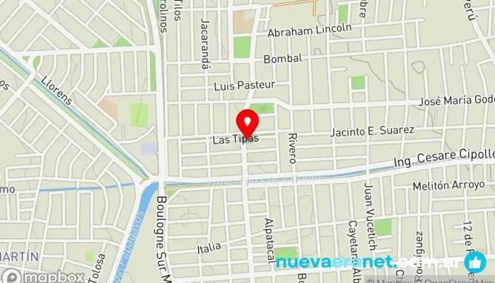 mapa de PANADERÍA - CONFITERÍA Mia Y Ashley Panadería en Las Heras