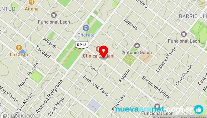 mapa de Panaderia - Fca de Pastas • la Perla • Panadería en Charata