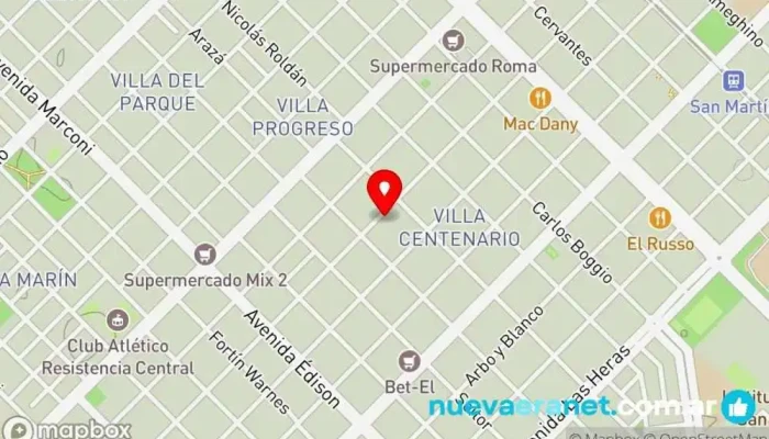 mapa de Panadería A G Panadería en Resistencia