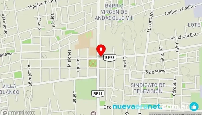 mapa de Panadería A Punto Caramelo Panadería en Chimbas